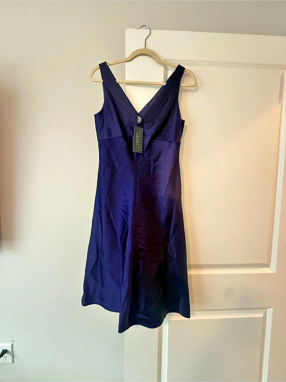 Laundry by Shelli Segal Purple Mini Dress Size 4 NWT